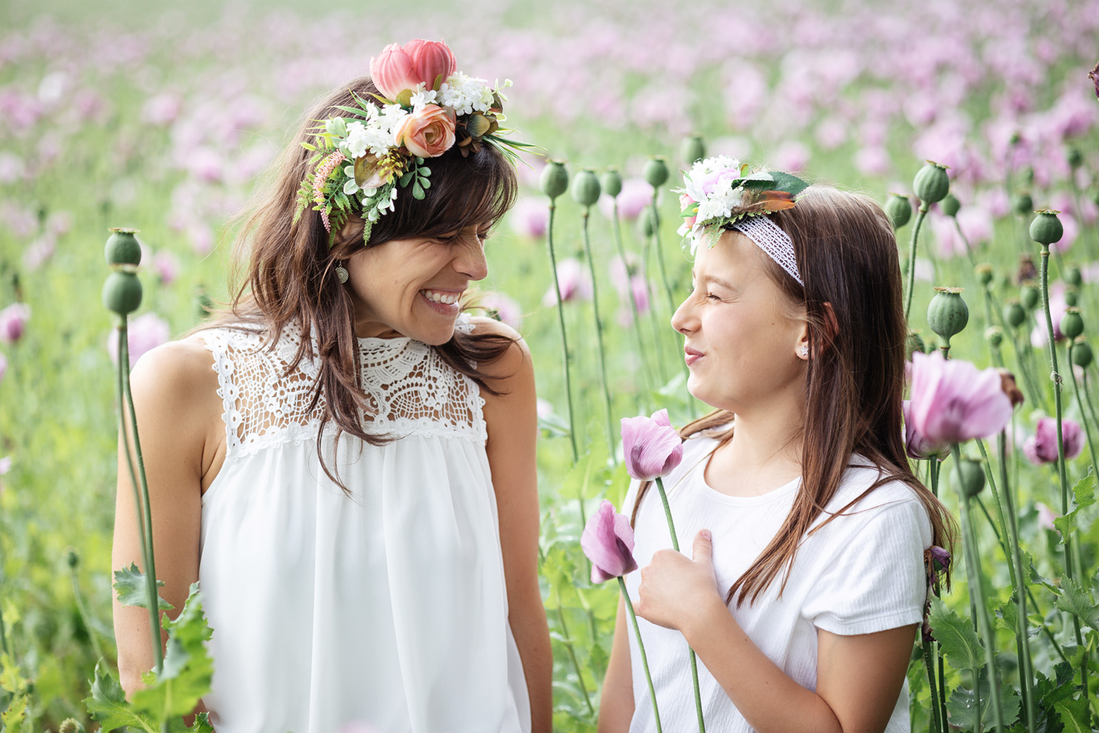 Mutter-Tochter-Fotoshooting